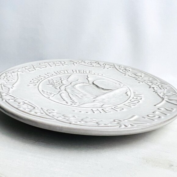 Frankoma Vintage Easter Plate Series “He is Risen” Hope & Resurrection 1972 - Picture 5 of 7